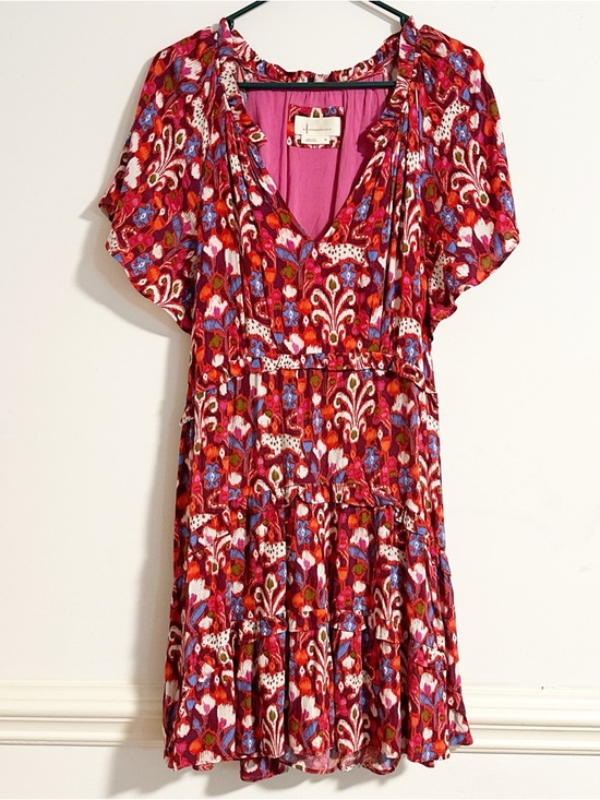 Anthropologie Dresses & Skirts - Anthropologie Robin Tiered Ruffle Floral Mini Dress - Size M